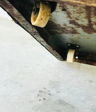 Load image into Gallery viewer, Rusty Vintage Rolling Metal Cabinet