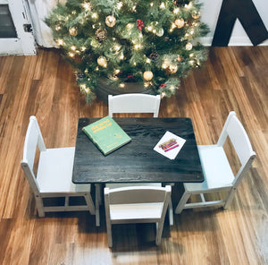 Teeny Tiny Toddler Farmhouse Table & Chairs