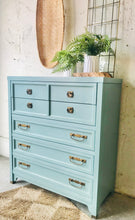 Load image into Gallery viewer, Sleek Blue Bassett Chest of Drawers