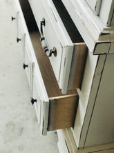 Load image into Gallery viewer, Pretty Vintage Farmhouse Armoire Dresser