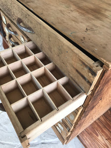 Old handmade cubby tool box