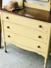 Load image into Gallery viewer, Adorable Vintage Chest of Drawers with Mirror