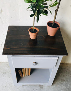 Adorable Single Farmhouse Nightstand or End Table