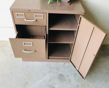 Load image into Gallery viewer, Awesome Vintage Industrial Metal File Cabinet w/Storage