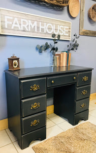 Classy Black Farmhouse Desk (no chair)