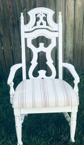 Extra Large Vintage Farmhouse Dining Table & Chairs