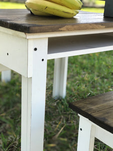 Adorable Mini Farmhouse Toddler Table & Stools