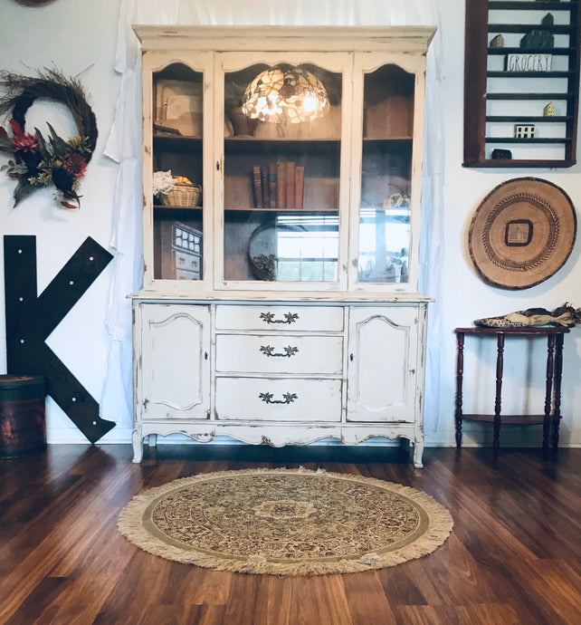 Gorgeous French Provincial China Cabinet