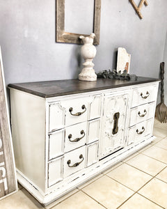 Gorgeous Large Vintage Farmhouse Buffet