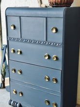 Load image into Gallery viewer, Pretty Vintage Waterfall Chest of Drawers