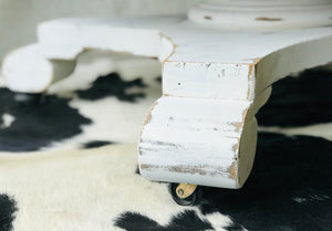Old Farmhouse Rolling Coffee Table