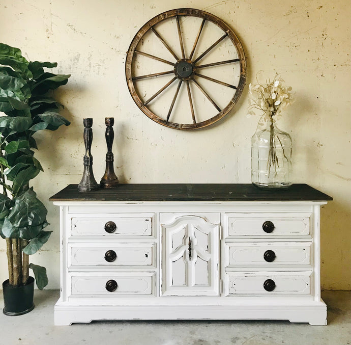 Stunning Large Vintage Farmhouse Buffet