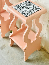 Load image into Gallery viewer, Too Cute Pink Side Tables or Plant Stands
