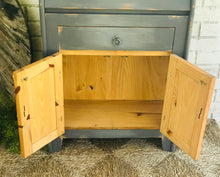 Load image into Gallery viewer, Primitive Solid Pine Secretary Cabinet