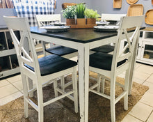 Load image into Gallery viewer, Farmhouse Pub Table &amp; Chairs