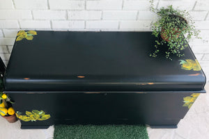 Black & Lemon Lane Cedar Chest