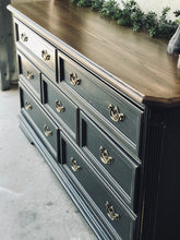 Load image into Gallery viewer, Moody Black Farmhouse Buffet, Dresser, or TV Stand