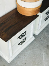Load image into Gallery viewer, Perfect Vintage Farmhouse Nightstand Set