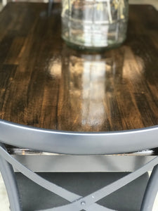 Gorgeous Modern Farmhouse Table & Metal Chairs