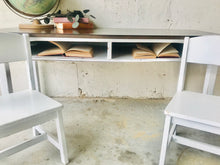 Load image into Gallery viewer, Adorable Vintage Kids Desk w/Chairs