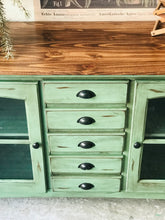 Load image into Gallery viewer, Stunning Turquoise TV Console Cabinet or Buffet
