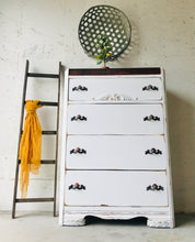 Load image into Gallery viewer, Pretty Vintage Waterfall Chest of Drawers