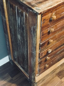 Amazing Old Handmade Wood Chest