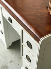 Load image into Gallery viewer, Amazing Vintage Waterfall Desk or Vanity