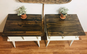 Revamped MCM End Table Set