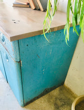 Load image into Gallery viewer, Rusty Vintage Rolling Metal Cabinet