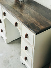 Load image into Gallery viewer, Vintage Rustic Farmhouse Desk