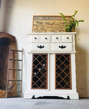 Load image into Gallery viewer, Revamped Farmhouse Wine Cabinet
