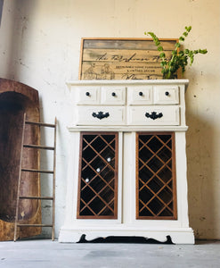 Revamped Farmhouse Wine Cabinet