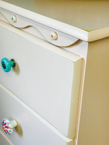 Adorable Pink Tall & Skinny Chest of Drawers