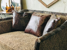 Load image into Gallery viewer, Amazing Wood Frame Leopard Loveseat &amp; Pillows