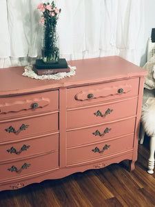 Pretty in Pink French Provincial Dresser