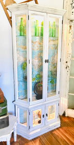 Beautiful Lighted Curio Cabinet