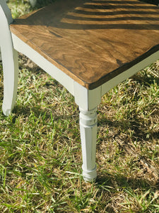 Perfect Large Farmhouse Table w/4 Chairs & Bench