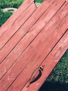 Old Red Barn Door