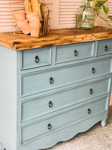 Pretty Cottage Blue Entryway Table