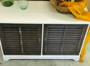 Pretty Shutter Door TV Stand