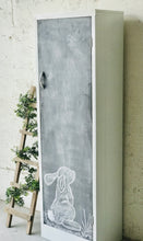 Load image into Gallery viewer, Adorable Farmhouse Metal Chalkboard Cabinet