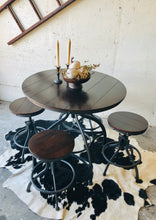 Load image into Gallery viewer, Industrial Adjustable Table &amp; Stools (5pc)