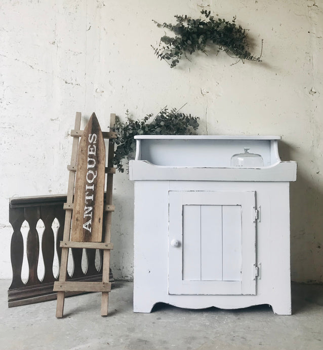 Adorable Vintage Farmhouse Dry Sink Cabinet