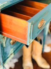 Load image into Gallery viewer, Pretty Patina Painted Antique Buffet