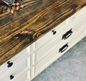 Beautiful Buttercream Dresser, Buffet, or TV Stand