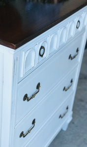 Beautiful Vintage Farmhouse Chest of Drawers