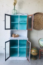 Load image into Gallery viewer, Adorable Distressed Vintage Mini Hutch Cabinet