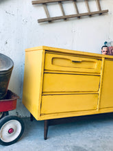 Load image into Gallery viewer, Vintage MCM Long Dresser, Buffet, or TV Stand