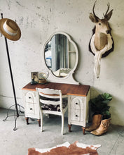 Load image into Gallery viewer, Beautiful Antique Vanity &amp; Chair